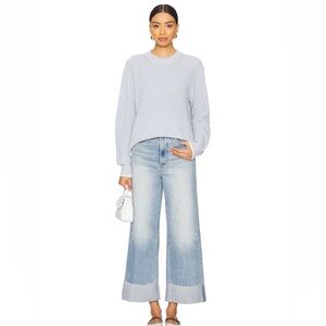 Pistola Lana Crop Wide Leg Jeans in Snowcat